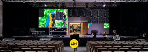 aluguel de equipamentos audiovisuais para feiras com montagem