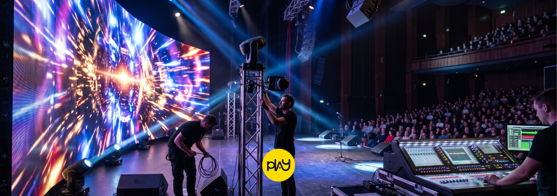 gestão audiovisual para teatros